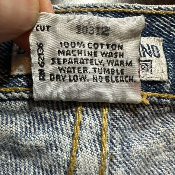 VINTAGE GEORGES MARCIANO/GUESS High Waist Denim Mom Jean Shorts Blue Size 2 - Picture 13 of 13